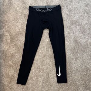Nike Mens Dri Fit Black Thermal Leggings - L